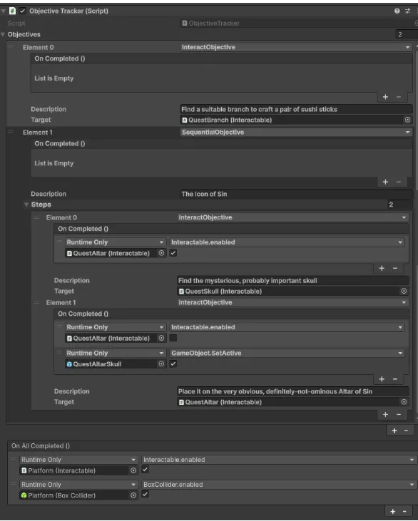 Tarkan Quests Definitions
